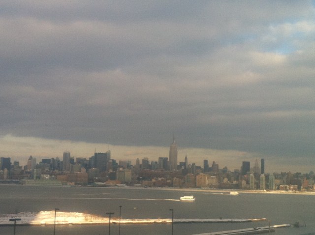 The sun peeks through